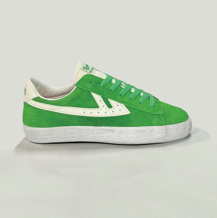 Green Dime Suede Canvas Sneakers